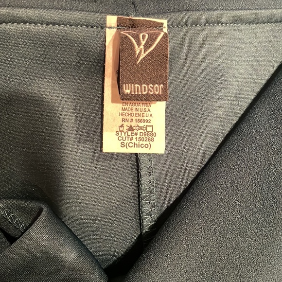 Windsor dark green floor length off the shoulder gown with slit - Picture 5 of 6